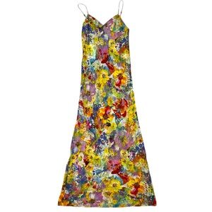 Stella McCartney Floral Dress Runnway Size 38 Silk & Cotton